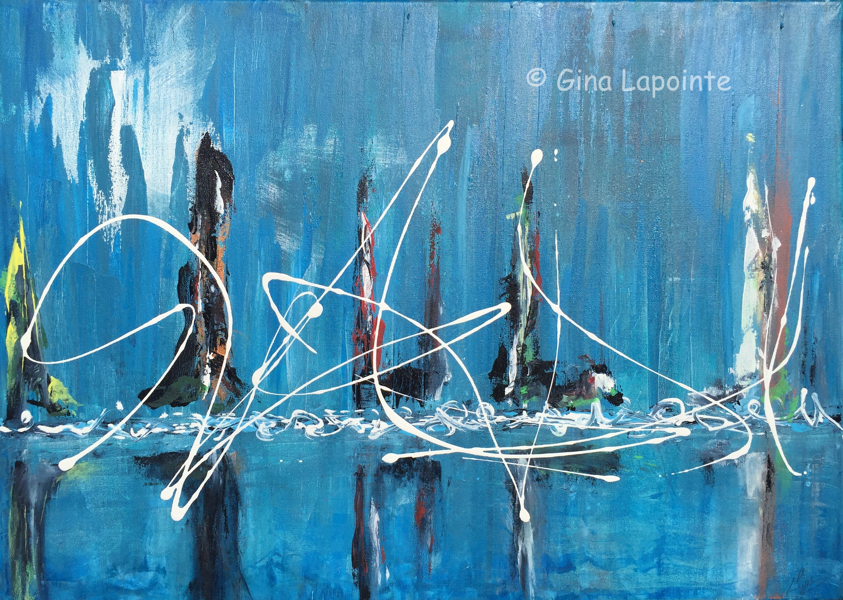 Eau-delà, 
    acrylique sur toile, 19.75 x 27.25 (50.2 x 69.2 cm)