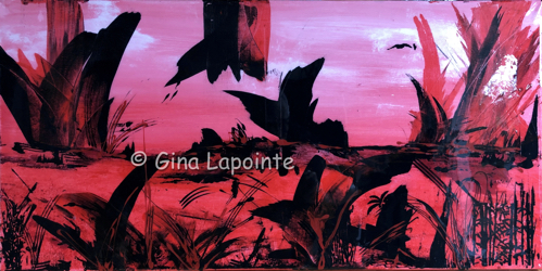 Oeuvre récente 2 de Gina Lapointe, artiste-peintre