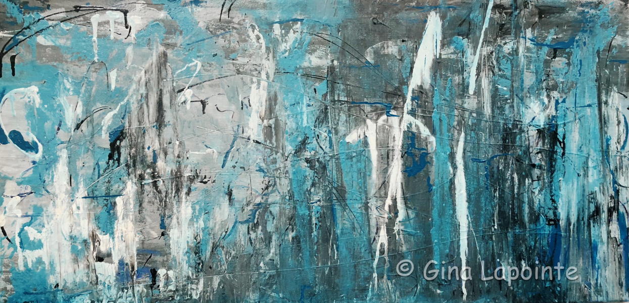 Florida 3, acrylique sur toile, 20 x 39.5 (50.8 x 99.1 cm)